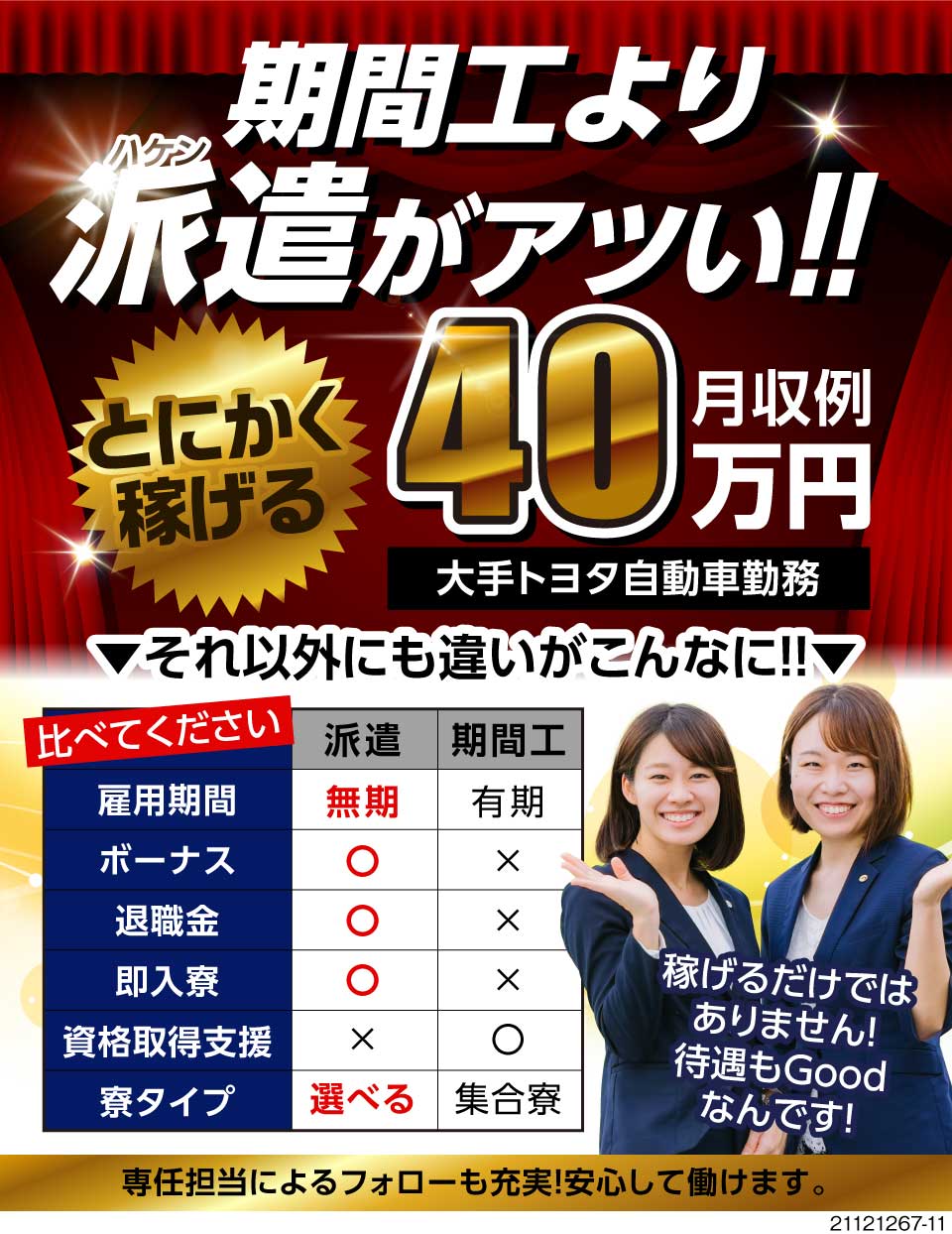 株式会社都工業(愛知県豊田市)期間工より派遣がアツい！月収例40万 